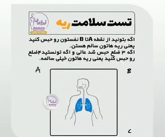 عکس تست ریه ناسالم