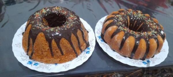 عکس کیک شیر داغ