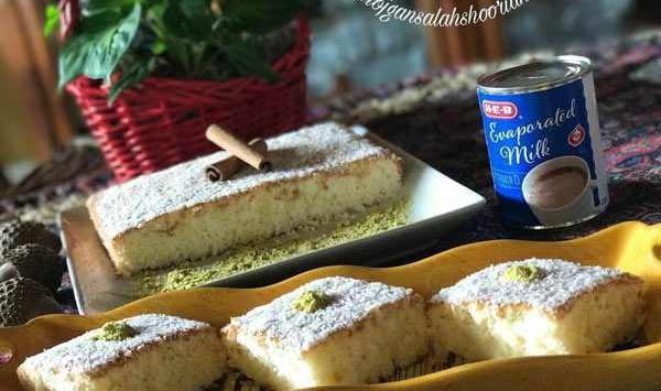 عکس کیک شیر داغ
