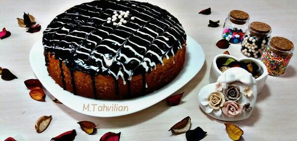 عکس کیک شیر داغ