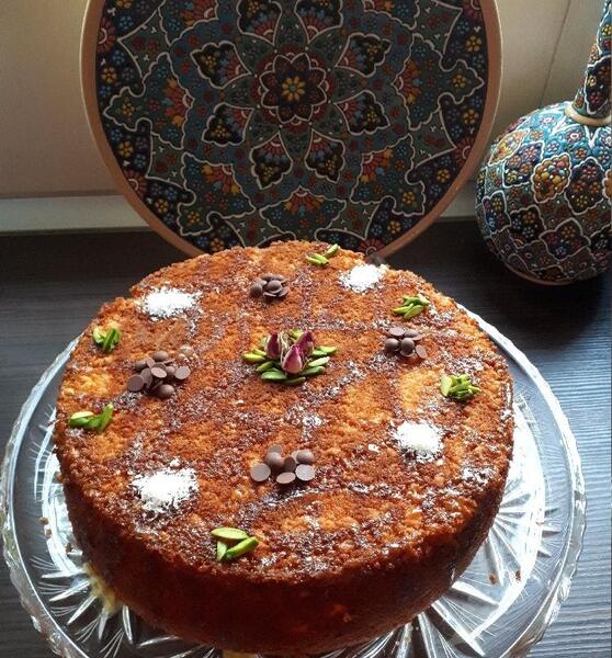 عکس کیک شیر داغ