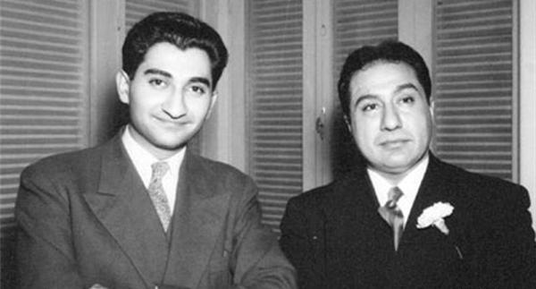 عکس رضا شاه با کت و شلوار