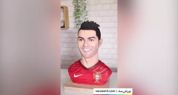 عکس کریس رونالدو روی کیک