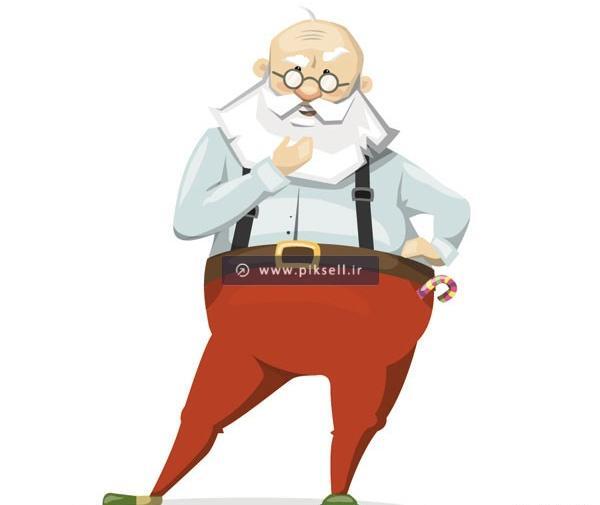 عکس کارتونی ریش دار