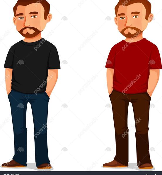 عکس مرد ریش دار کارتونی