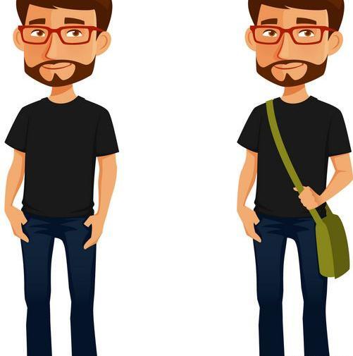 عکس مرد ریش دار کارتونی