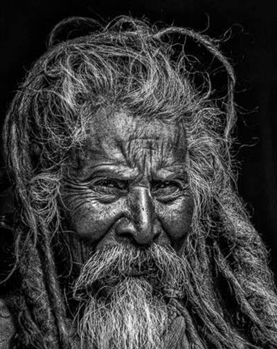 عکس پیرمرد ریش سفید