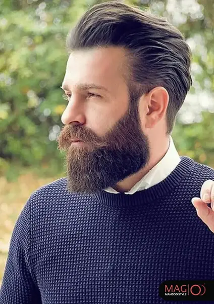 عکس ریش بلند سایه دار