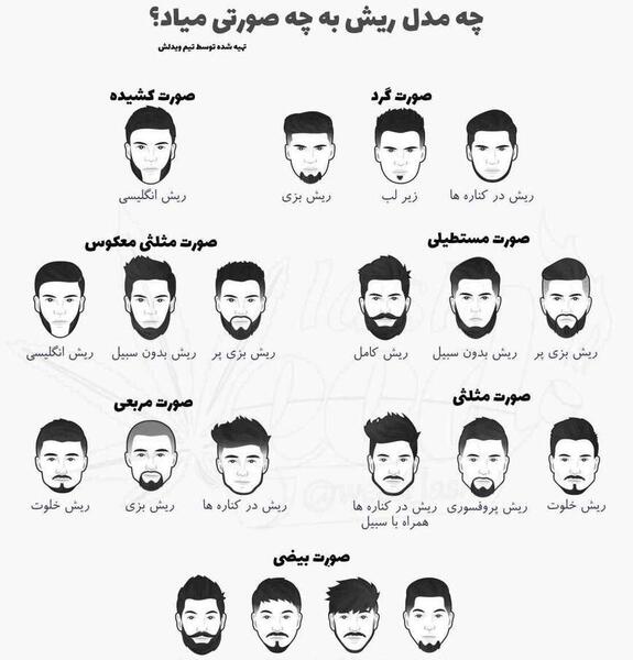 عکس انواع مدل ریش پروفسوری