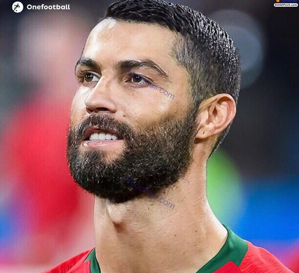 عکس رونالدو با ریش بزی