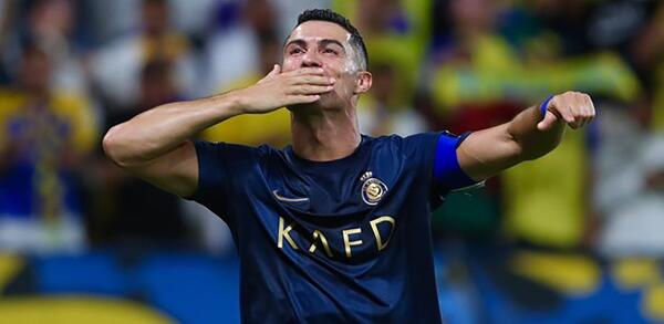 عکس شادی گل رونالدو در النصر