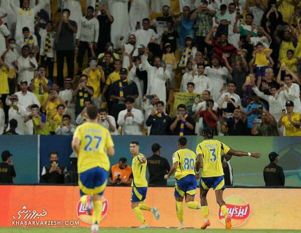 عکس شادی گل رونالدو در النصر
