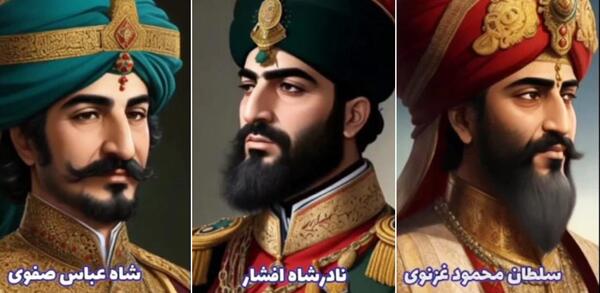 عکس نادر شاه افشار هوش مصنوعی