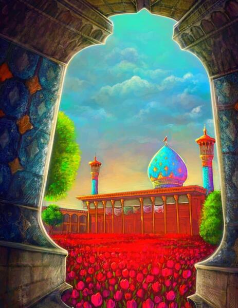 عکس با کیفیت حرم شاهچراغ