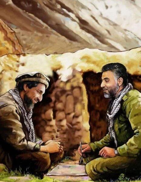 عکس احمد شاه مسعود پسرش