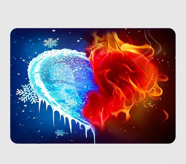 عکس شیر آتشین و یخی