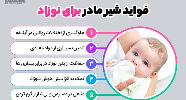 عکس شیر مادر و بچه