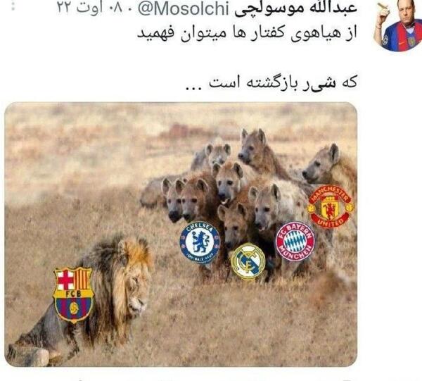 عکس تیم پرسپولیس کنار شیر