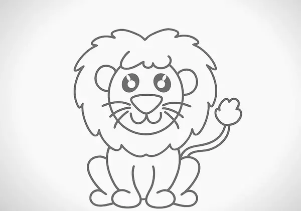 عکس شیر جنگلی کارتونی