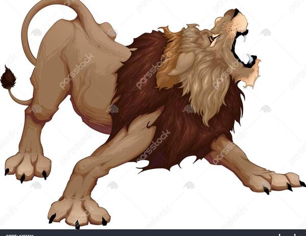 عکس شیر جنگلی کارتونی