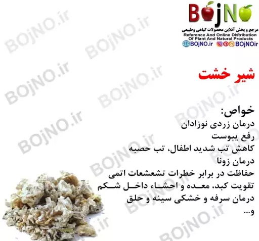 عکس شیرخشت خشک شده