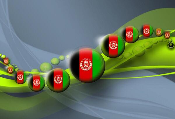 عکس شیر و پرچم افغانستان