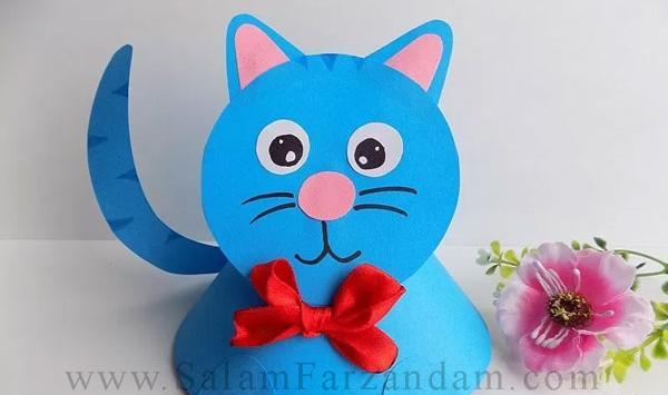 عکس کاردستی با کاغذ رنگی ساده