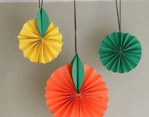 عکس کاردستی با کاغذ رنگی ساده