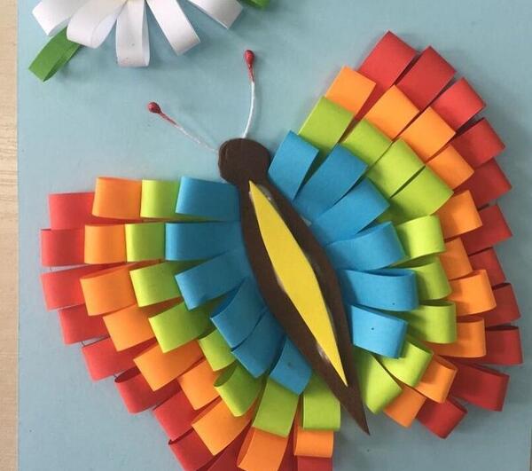 عکس کاردستی با کاغذ رنگی ساده