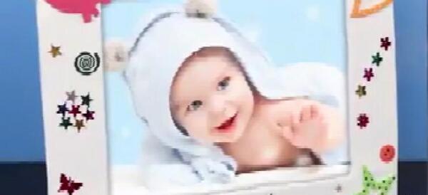 قاب عکس با کاغذ رنگی ساده