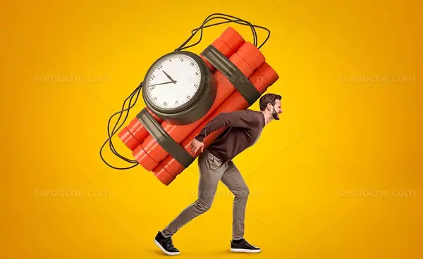 عکس کاریکاتوری ساعت