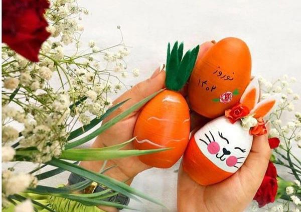 عکس تخم مرغ رنگی ساده