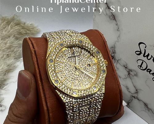 عکس ساعت نگین دار مردانه