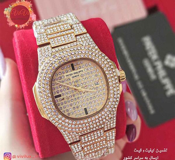 عکس ساعت پسرانه نگین دار