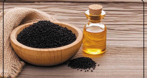 عکس روغن سیاه دانه برای مو