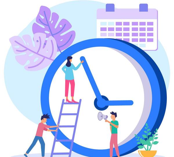 عکس ساعت یک ربع مانده به ۶