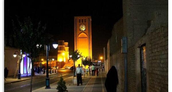 عکس میدان ساعت یزد