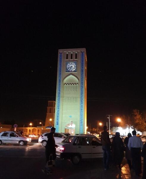 عکس میدان ساعت یزد