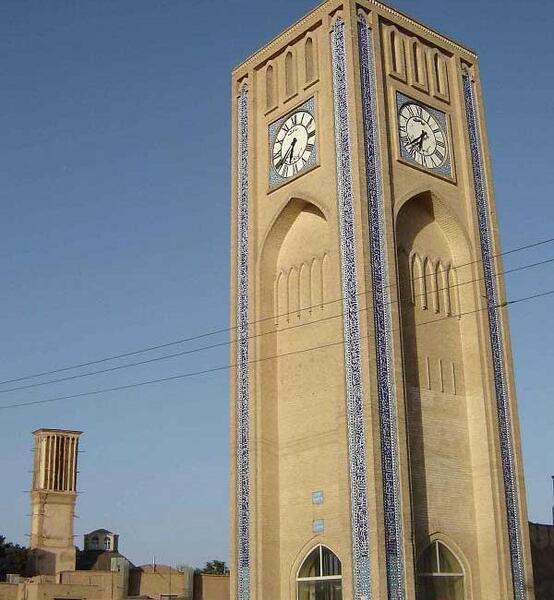 عکس برج ساعت یزد