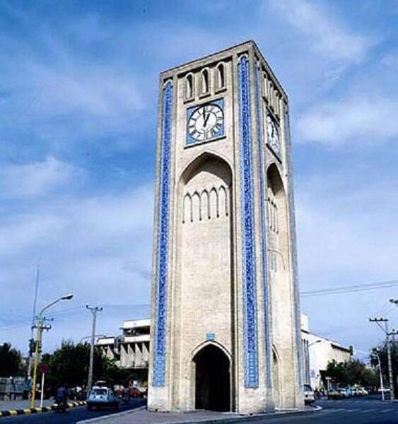 عکس برج ساعت یزد