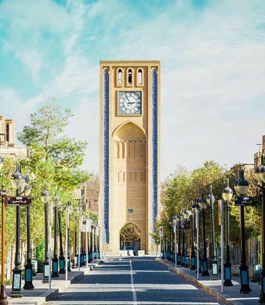 عکس برج ساعت یزد
