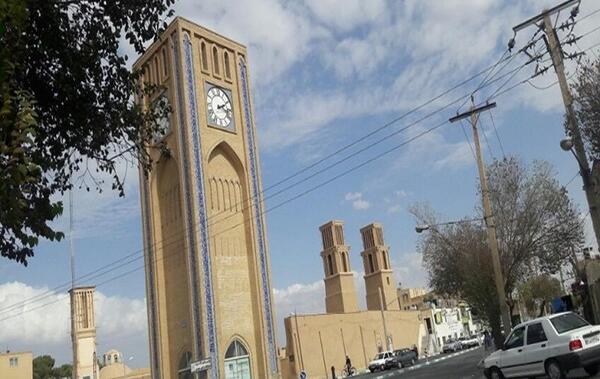 عکس برج ساعت یزد