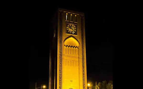 عکس برج ساعت یزد