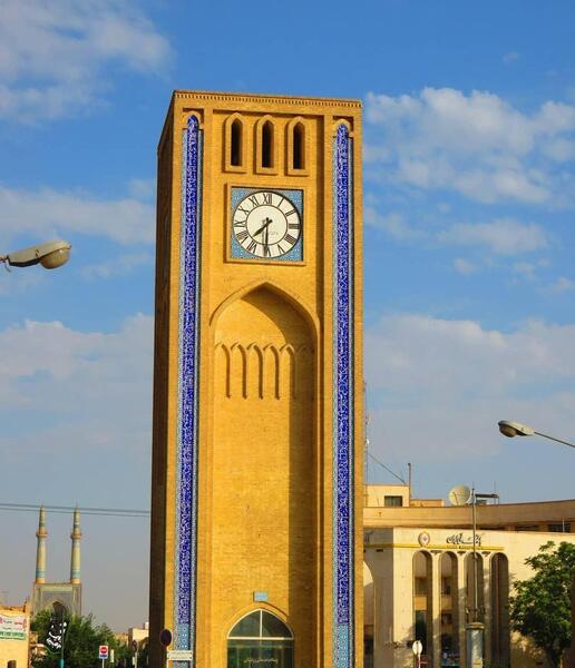 عکس برج ساعت یزد