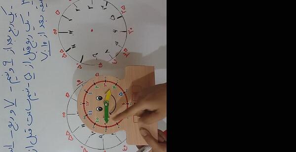 عکس ساعت یک ربع مانده به ۵