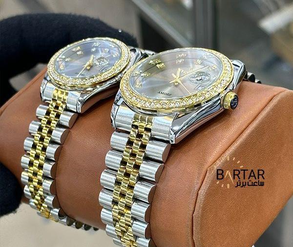 عکس ساعت رولکس نگین دار
