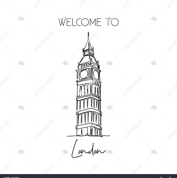 عکس زیبا از برج ساعت لندن