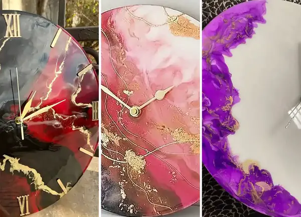 عکس رزین کاری ساعت