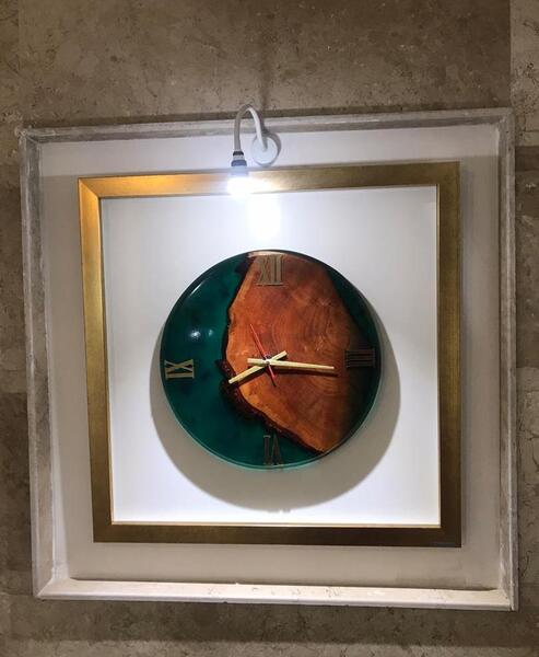 عکس رزین کاری ساعت