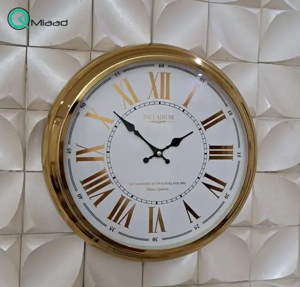 عکس ساعت فلزی دیواری